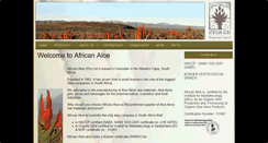 Desktop Screenshot of africanaloe.com