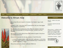 Tablet Screenshot of africanaloe.com